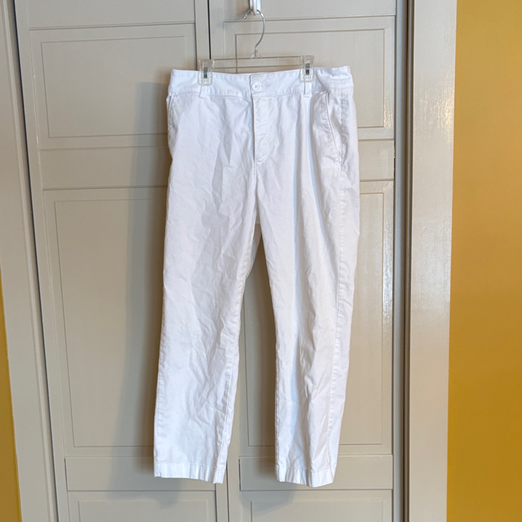 Loft Monroe Straight Cream Trousers